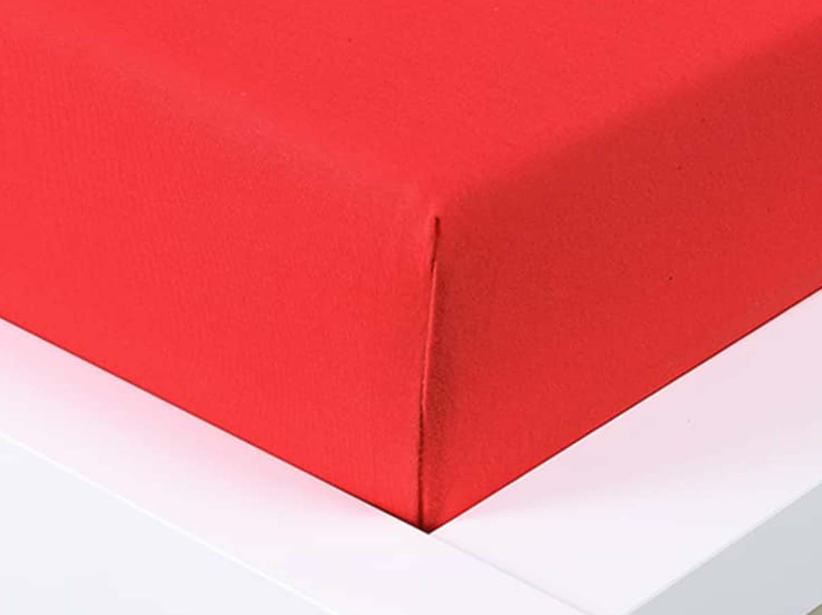 Jersey prostěradlo Exclusive jednolůžko - červená 90x200 cm