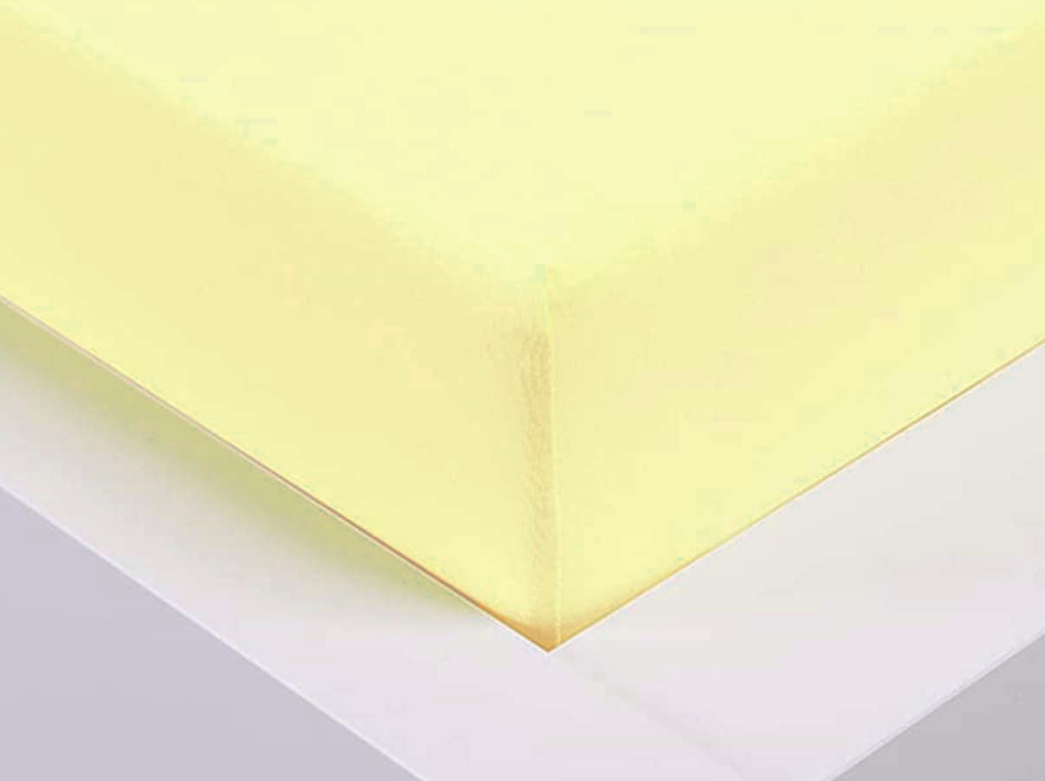 Jersey prostěradlo Exclusive dvoulůžko - vanilková 180x200 cm