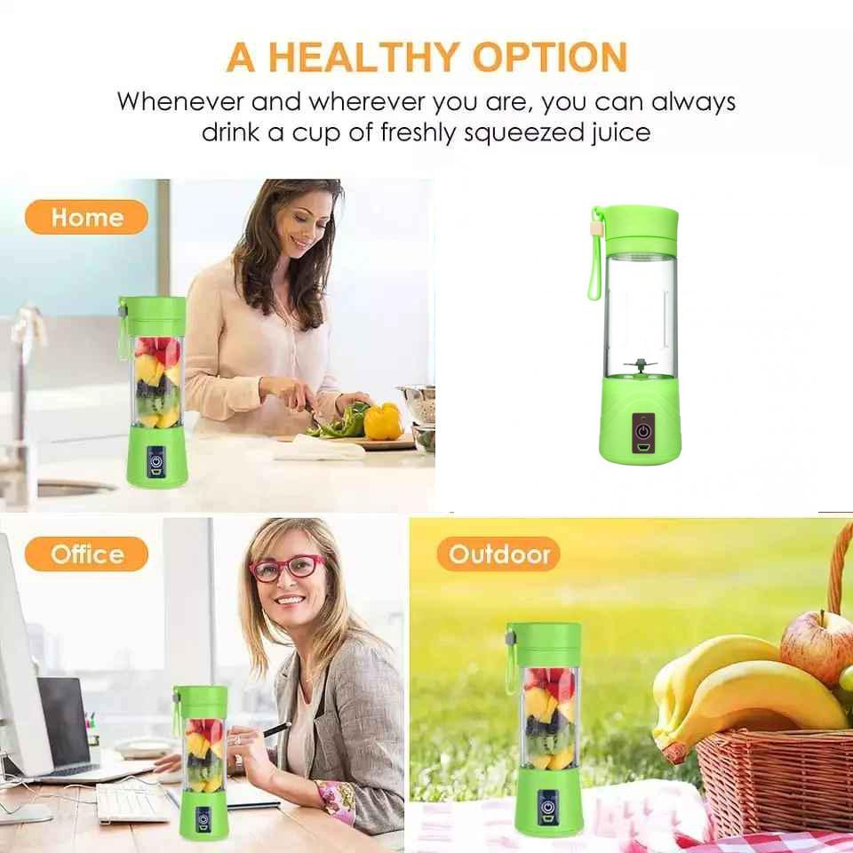 Přenosný USB smoothie maker - zelená