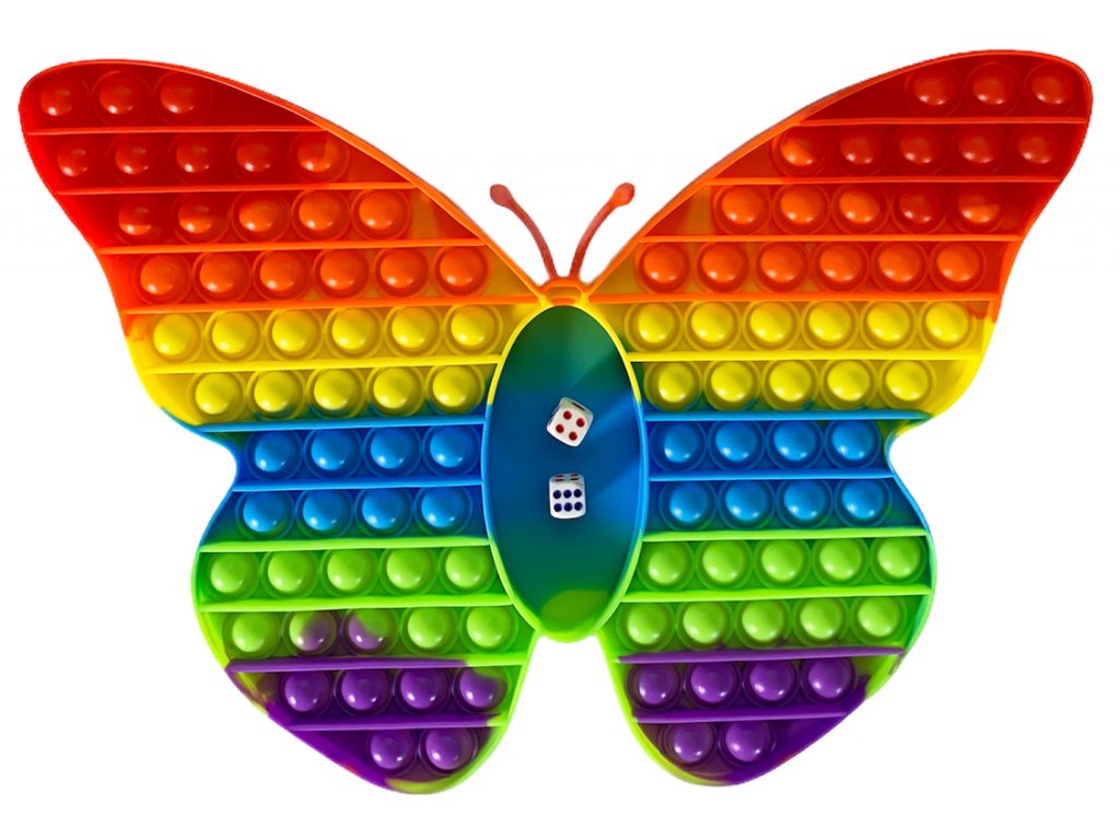 Desková hra POP IT rainbow - Motýl
