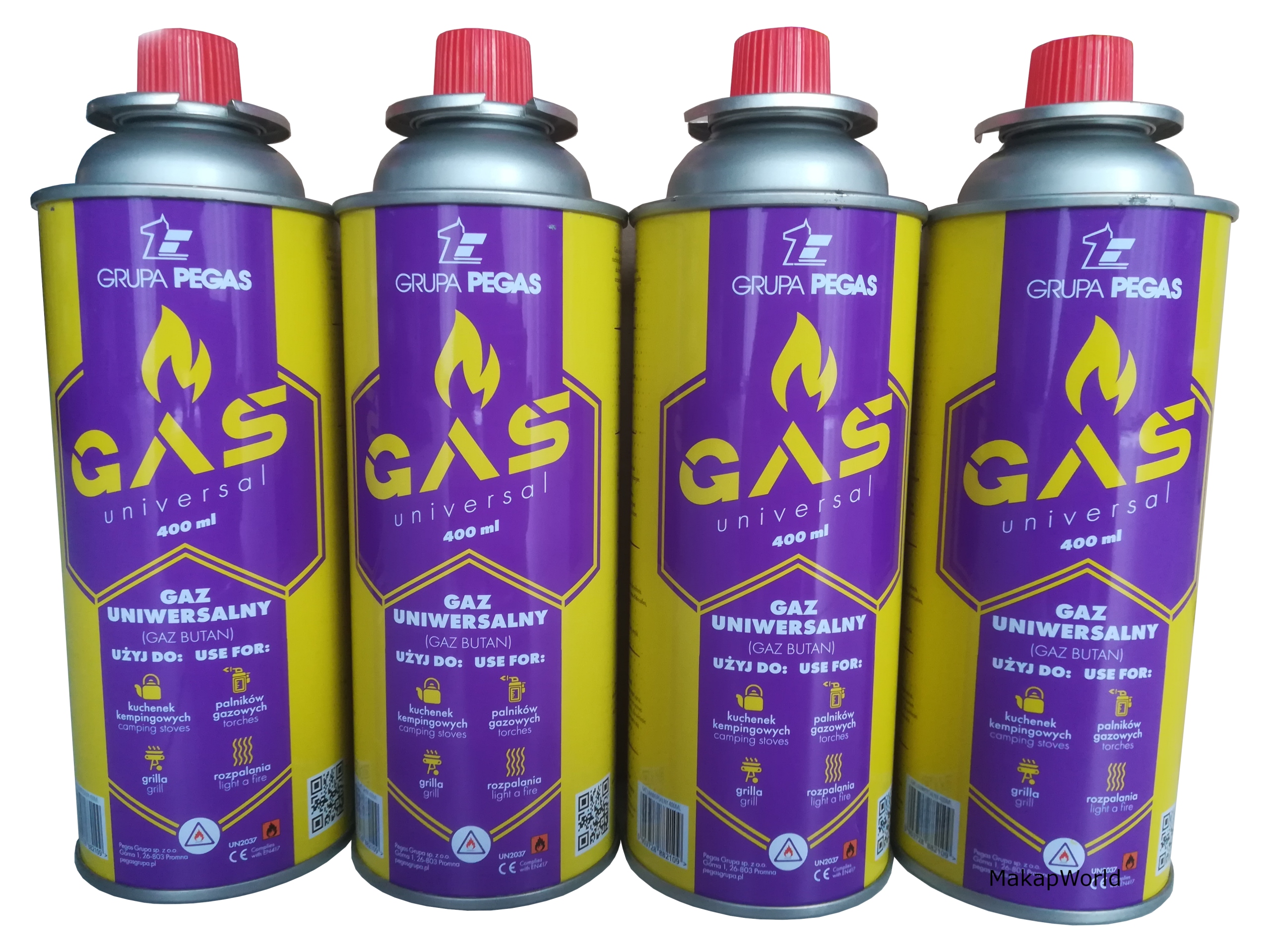 Plynové kartuše PEGAS 4 x 400ml