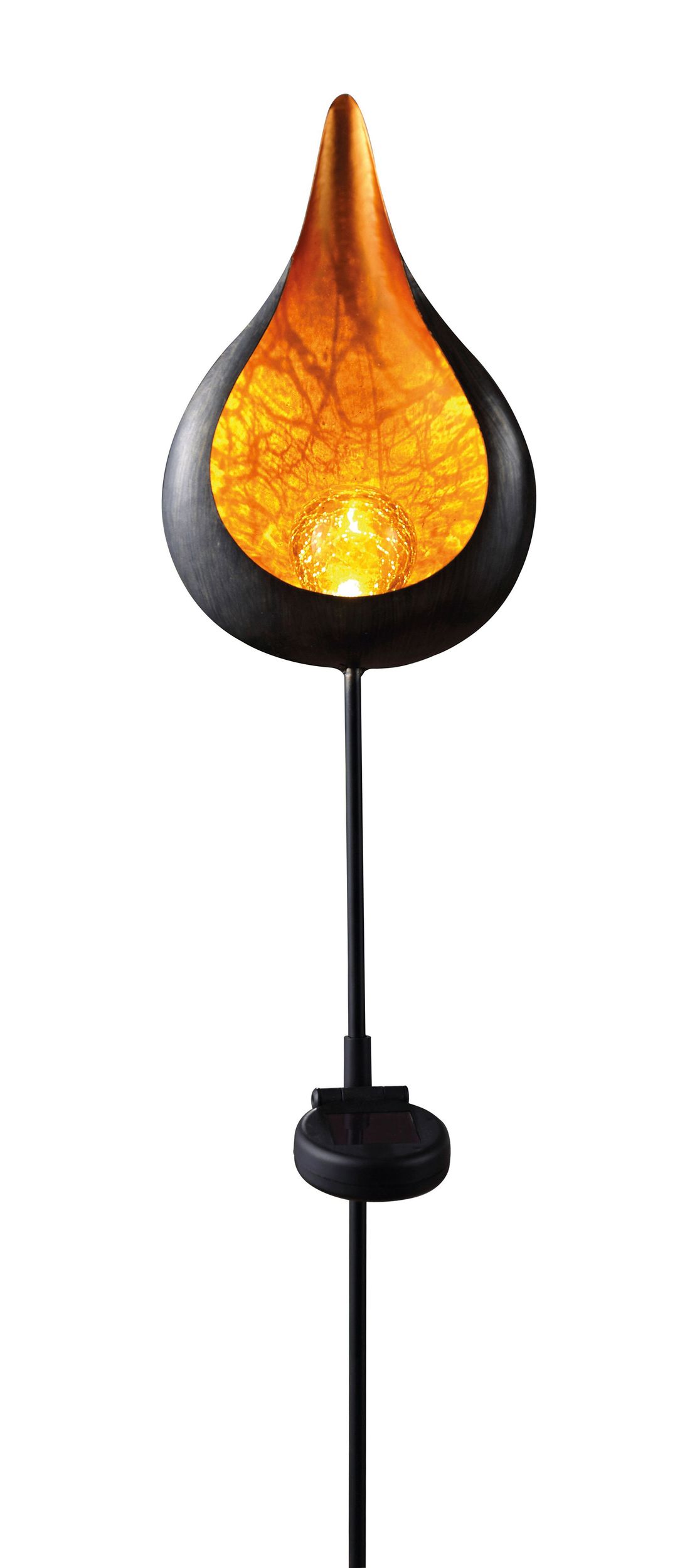 Dekorativní zahradní solární LED lampa - tvar kapky