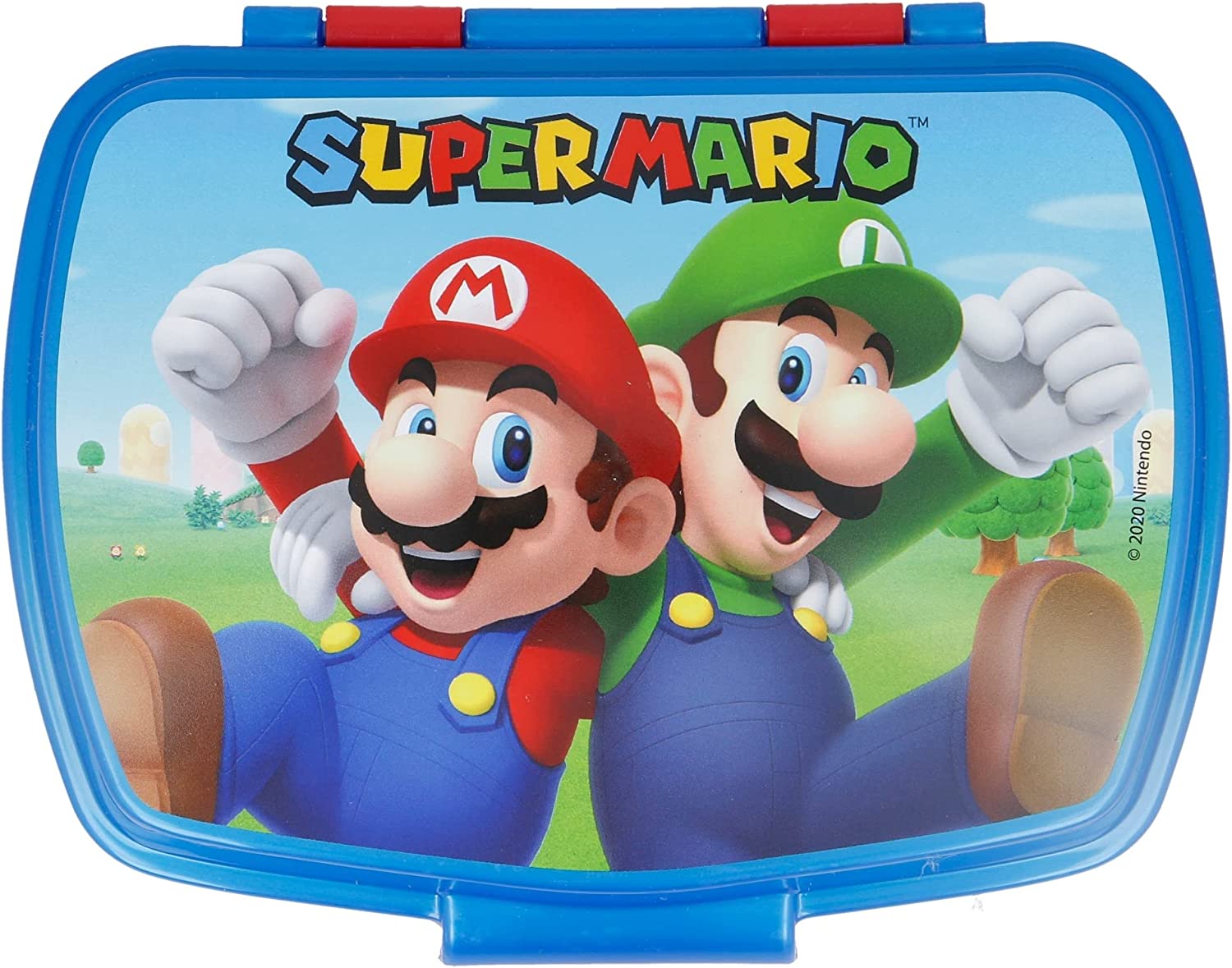 Stor - Dětský box na svačinu Super Mario - červený/modrý