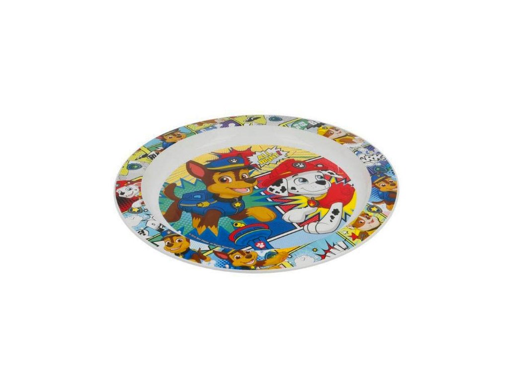 Plastový talíř Tlapková patrola - komix 22cm