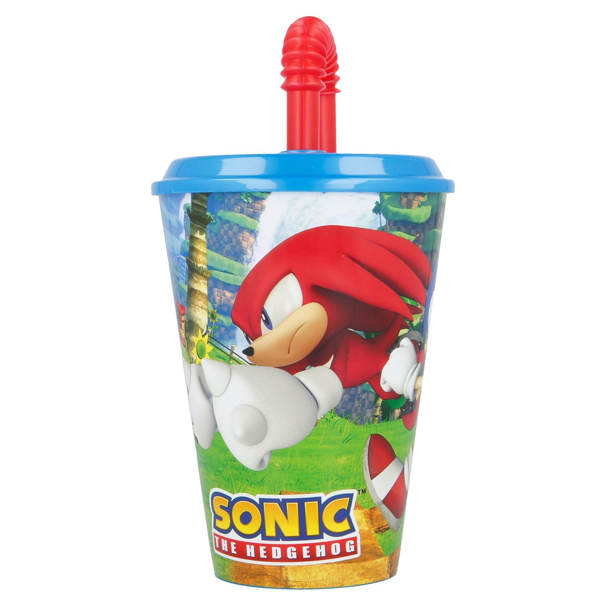 Stor - Kelímek plastový s brčkem 430ml - Sonic
