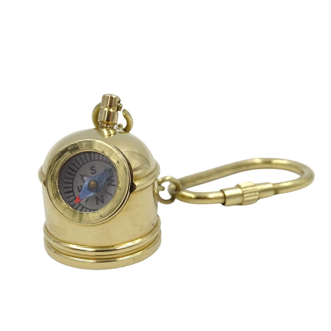 Přívěsek na klíče Potápěčská helma s kompasem