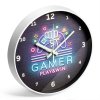 eng po GAMERS wall clock glows in the dark 3761 3