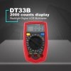 DT33B DT33C Digital Multimeter Backlight Buzzer Protection AC DC Ammeter Voltmeter Ohm Portable Meter Data Hold