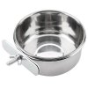 Pet Hanging Bowl Water Dish Cage Bowl Stainless 1