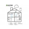 Aluzan Wireless B-10 WiFi, bezdrôtový programovateľný izbový termostat pre bezpotenciálové spínanie kotlov alebo elektrického vykurovania do 10 A