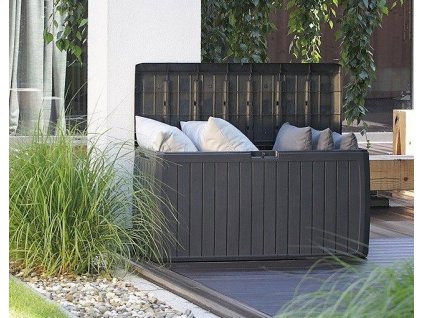 Zahradní box BOXE BOARD antracit 116cm - 290L