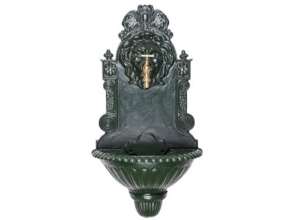 zahradni slitinove umyvadlo gardens s kohoutkem tmave zelena 0