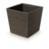 kvetinac furu square low eco wood s vkladem 29 5 cm barva kava eco