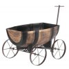 Květináč Woodeff 817 whiskey barel wagon, 41,5x29x19cm