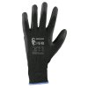 Povrstvené rukavice BRITA černé, v. 09"