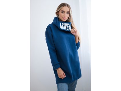 pol po Bluza ocieplana z kapturem jeansowy 20620 1