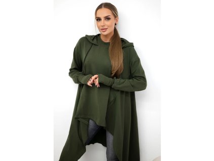 pol po Bluza rozkloszowana u dolu khaki 21701 2