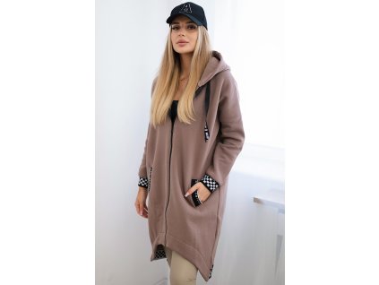 pol po Bluza na suwak z kapturem mocca 27250 3