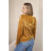 pol po Bluza welurowa z kapturem musztardowa 17856 2