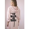 pol po Bluza z nadrukiem The world is yours ciemny pudrowy roz 18276 4
