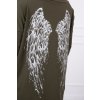 pol po Bluza z nadrukiem skrzydel khaki 18460 4