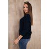 pol po Sweter z dekoltem V granatowy 21155 3