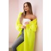 pol po Sweter dlugi kardigan zolty neon 30991 3