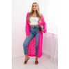 pol po Sweter dlugi kardigan Super KID Moher rozowy neon 29652 1