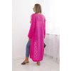 pol po Sweter dlugi kardigan Super KID Moher rozowy neon 29652 2