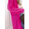 pol po Sweter dlugi kardigan Super KID Moher rozowy neon 29652 4