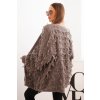 pol po Kardigan damski z fredzlami i luznym krojem fango 34577 2