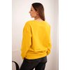 pol po Bluza damska petelkowa bawelniana basic z okraglym dekoltem musztardowa 35853 1