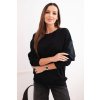 pol po Bluza damska petelkowa bawelniana basic z okraglym dekoltem czarna 35843 3