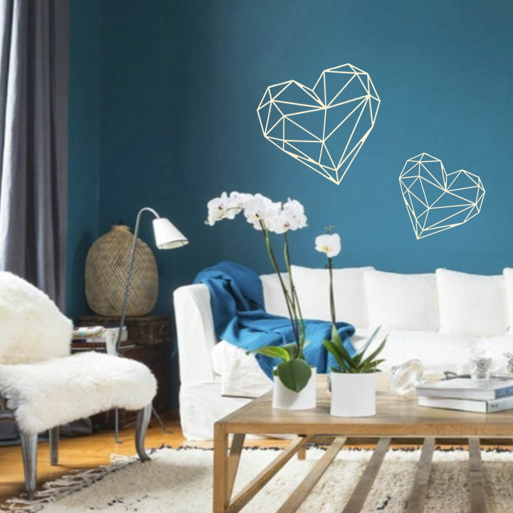 Dřevěná dekorace Srdce na zeď 40 cm