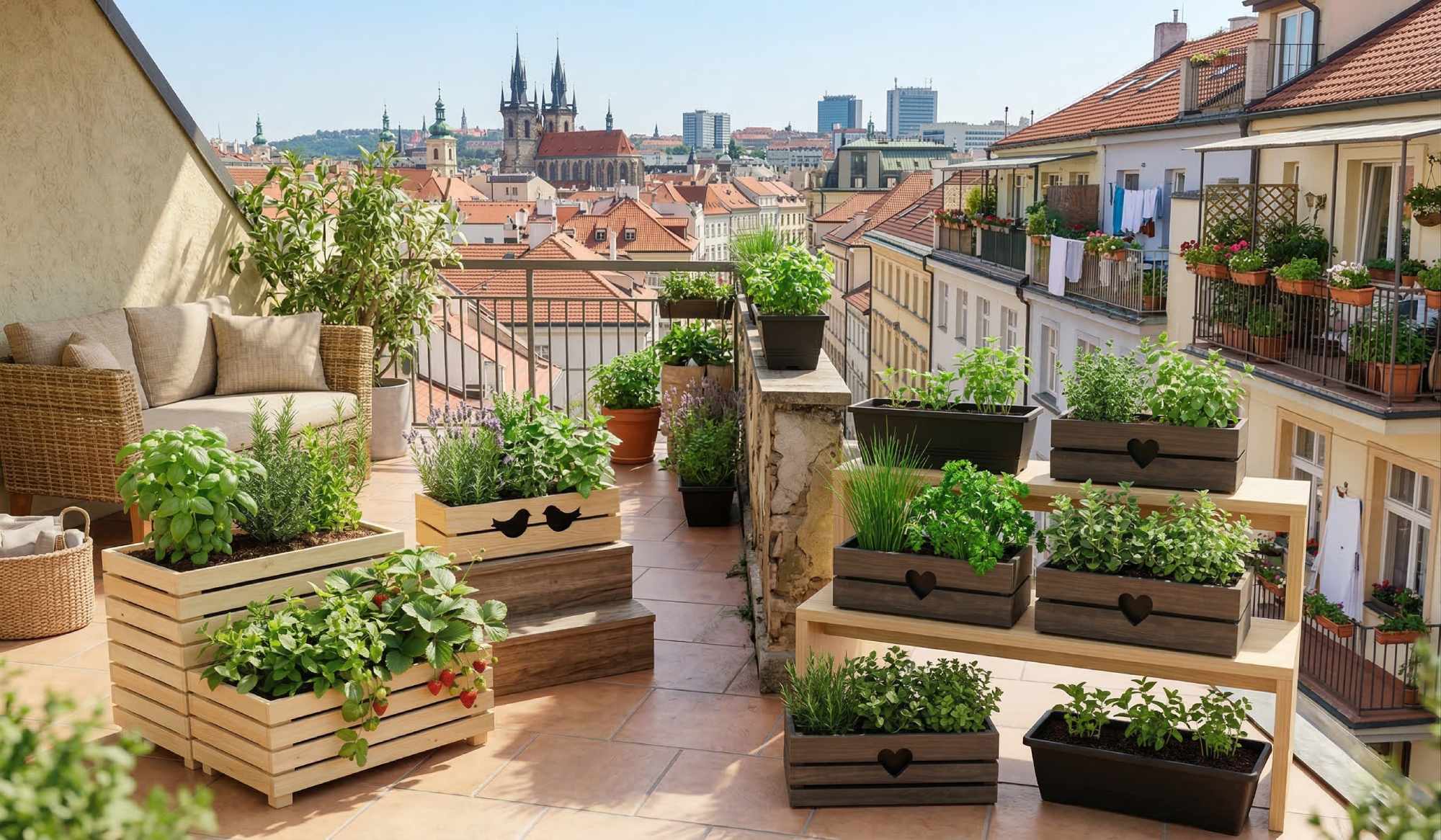 Jak pěstovat bylinky na balkoně