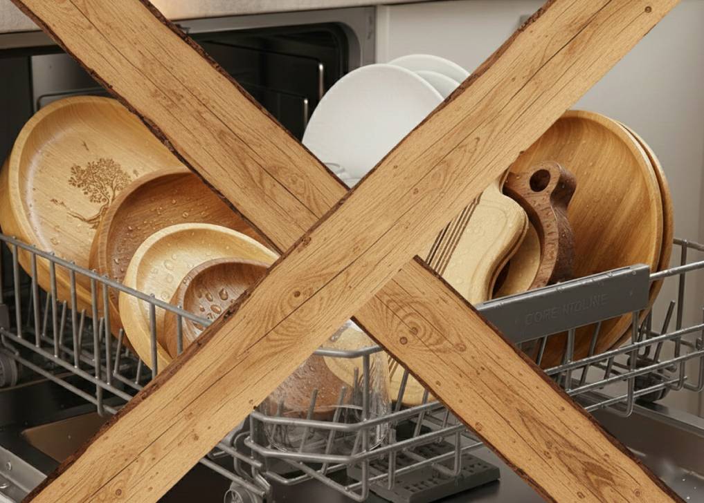 Holz in der Spülmaschine: Dürfen Schneidebrett, Kochlöffel oder Holzschale in die Spülmaschine?