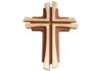 Wooden crosses and wooden crucifixes