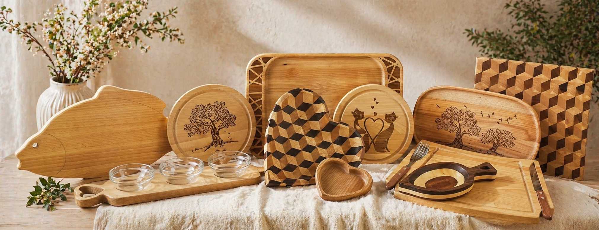 Küchenutensilien aus Holz