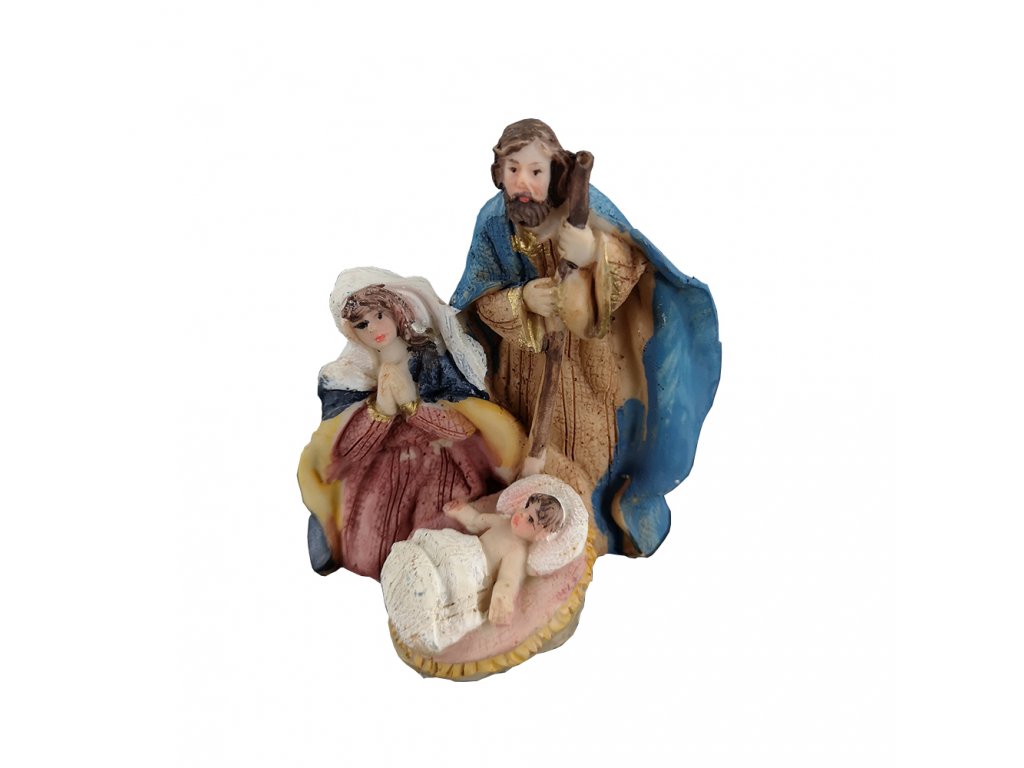 Figurky do betlémů - Svatá rodina 8 cm