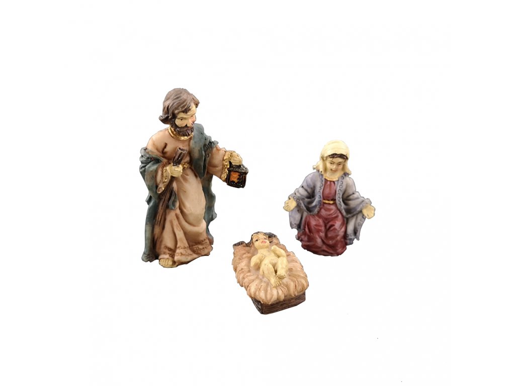 Figurky do betlémů - Svatá rodina 7,5 cm