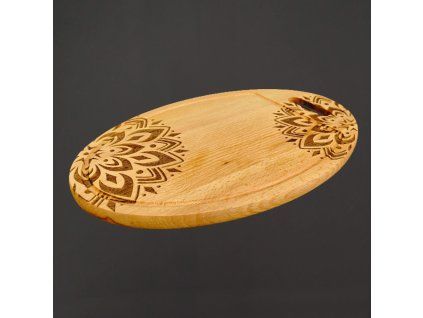 dřevěné prkénko mandala