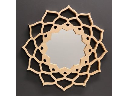 Dřevěné zrcadlo mandala
