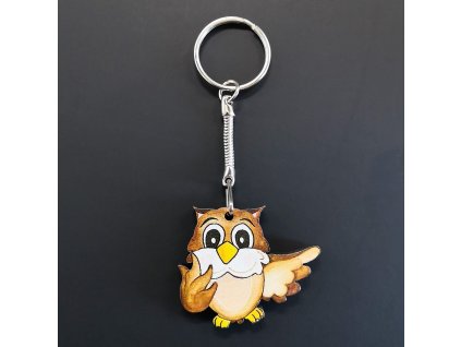 Keychain owl 4 cm