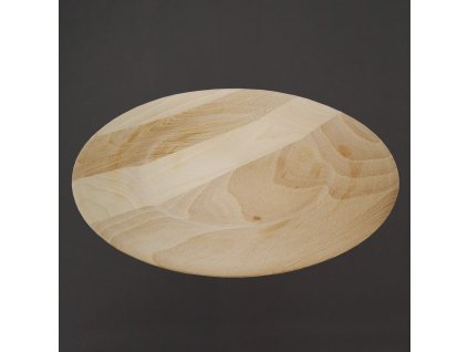 dřevěný talíř