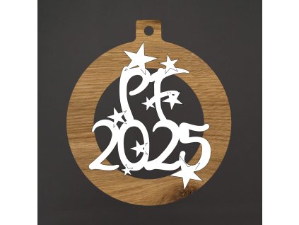 dřevěná ozdoba PF 2025
