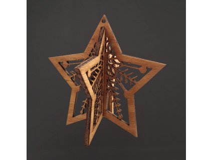 dřevěná hvězda
