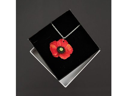 dřevěný přívěsek vlčí mák