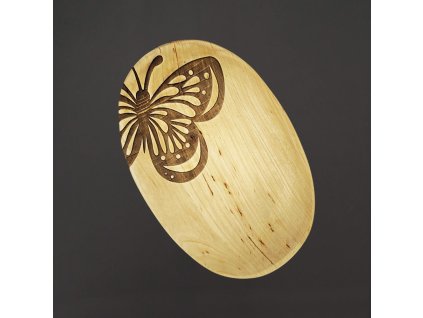 dřevěný podnos motýl