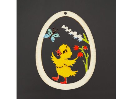 dřevěná velikonoční ozdoba vejce