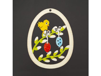 dřevěná velikonoční ozdoba vejce